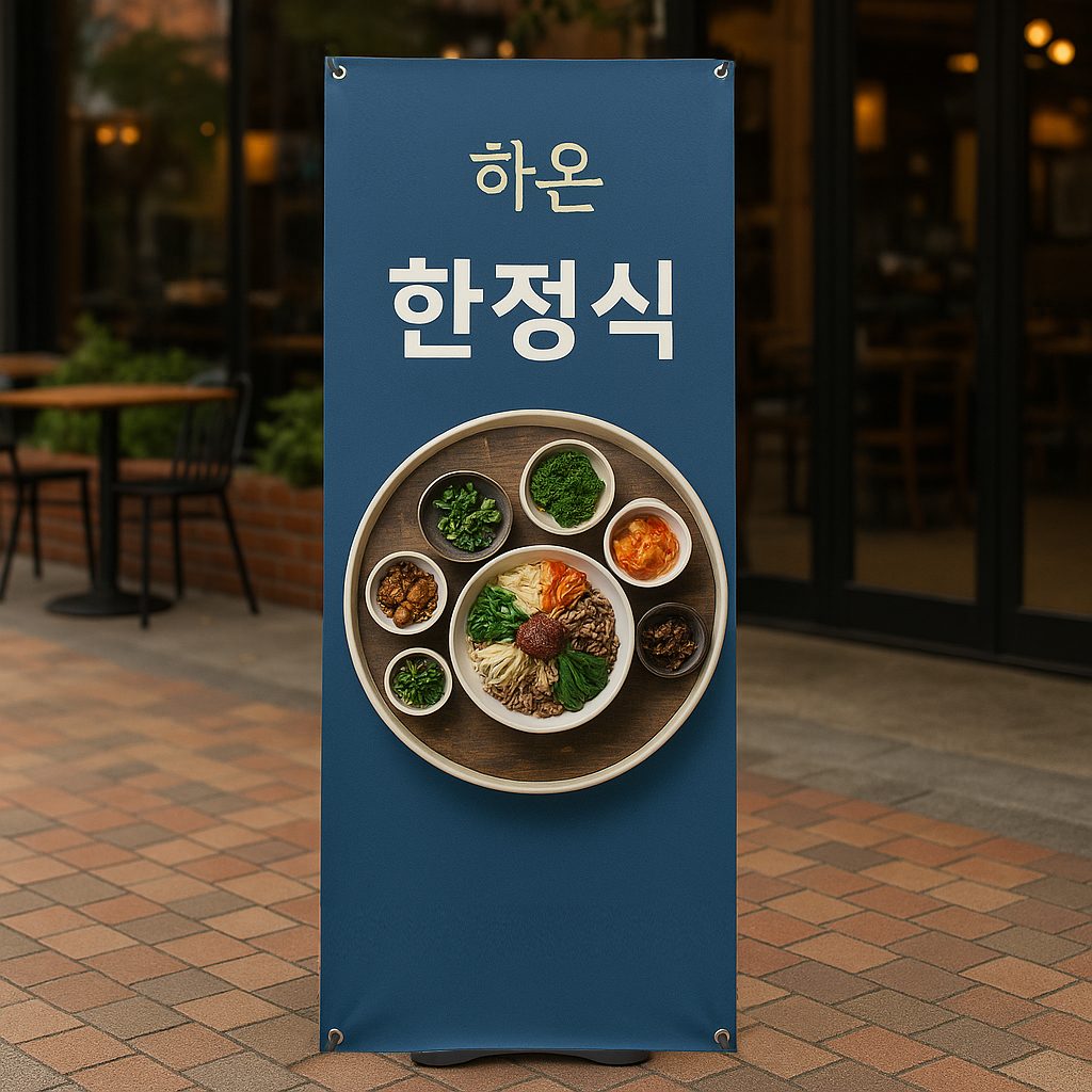 매장홍보 실외배너