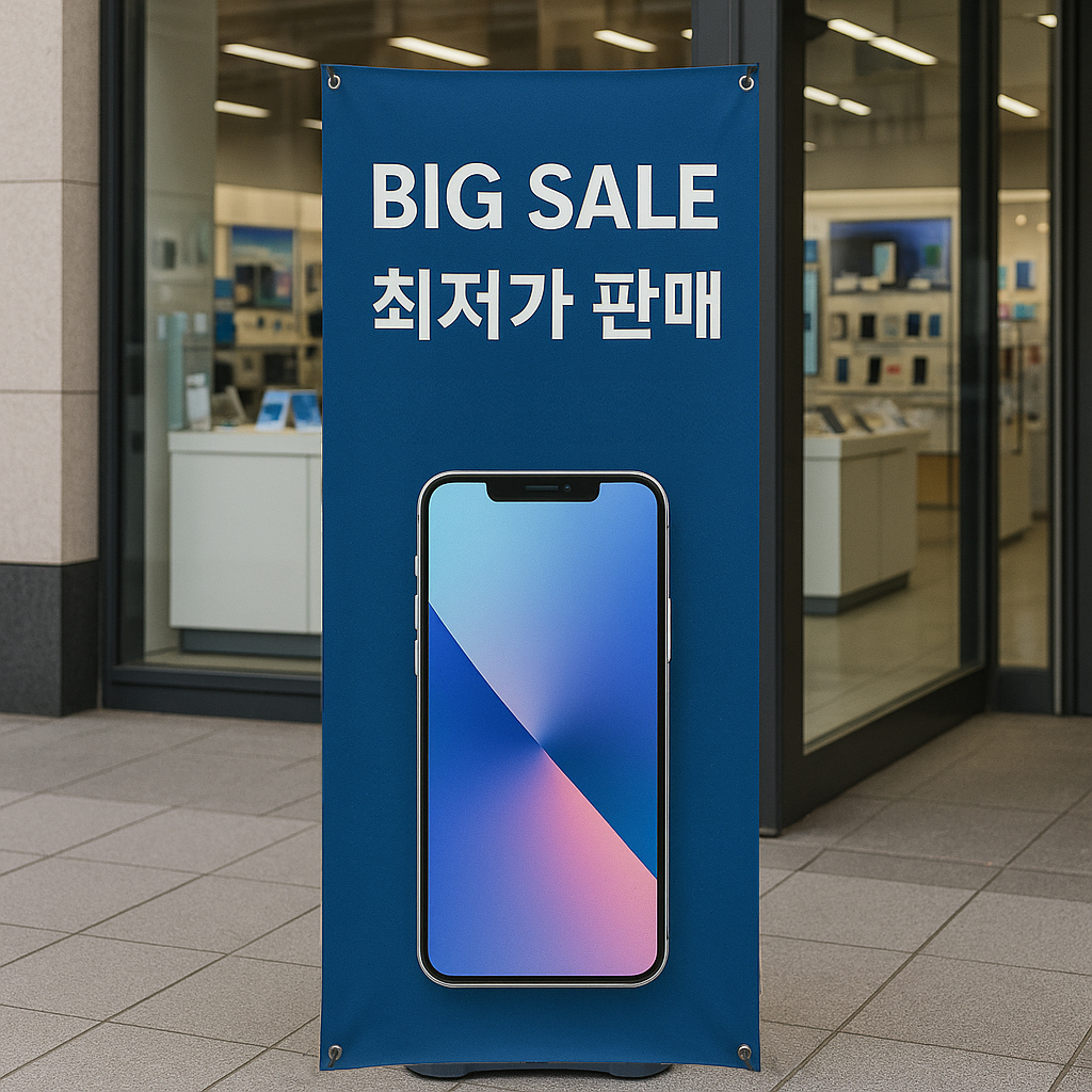 매장홍보 실외배너